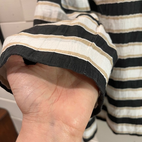 🖤LOUBEN for Laura Plus – Striped Button-Up Jacket (20W) - Picture 12 of 15